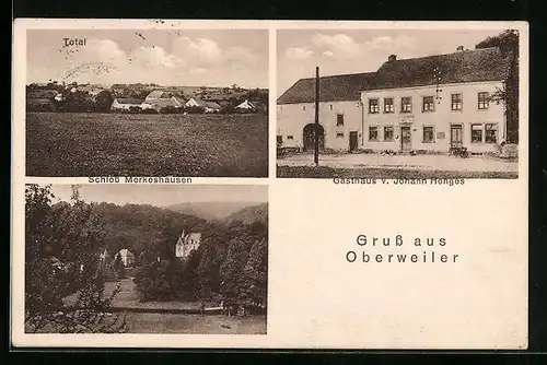 AK Oberweiler, Schloss Merkeshausen, Gasthaus v. Johann Henges