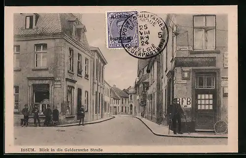 AK Issum, Blick in die Geldernsche Strasse