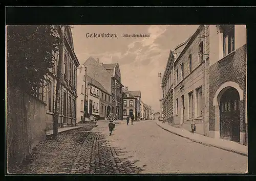 AK Geilenkirchen, Blick in die Sittardterstrasse