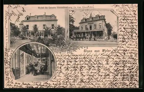 AK Wyler, Hotel de Groote Musschenberg, Veranda