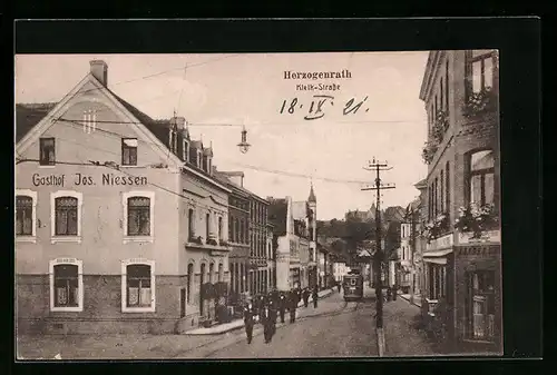 AK Herzogenrath, Kleik-Strasse, Gasthof Niessen