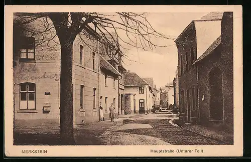 AK Merkstein, Hauptstrasse, Unterer Teil