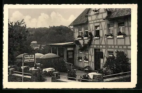 AK Ruhrberg /Eifel, Hotel-Pension Commes-Hürtgen