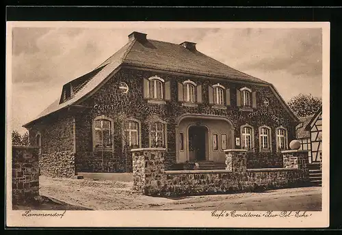 AK Lammersdorf /Krs. Montjoie, Cafe & Konditorei Zur Pol-Ecke