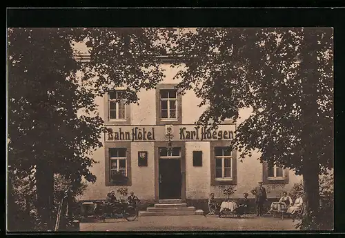 AK Roetgen /Eifel, Bahn-Hotel Karl Hoegen