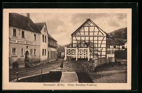 AK Heimbach /Eifel, Hotel Schöller-Fraiking