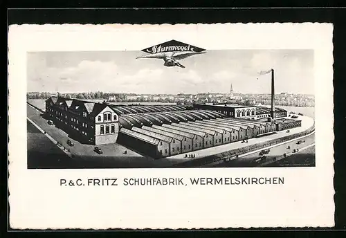 AK Wermelskirchen, P. & C. Fritz Schuhfabrik, Sturmvogel
