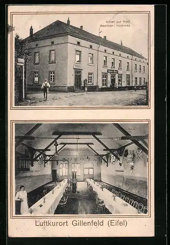 AK Gillenfeld /Eifel, Hotel zur Post, Besitzer Hommes