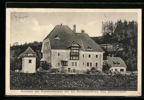 AK Bad Schallerbach, Kurheim der Krankenkassen der öst. Bundesbahnen