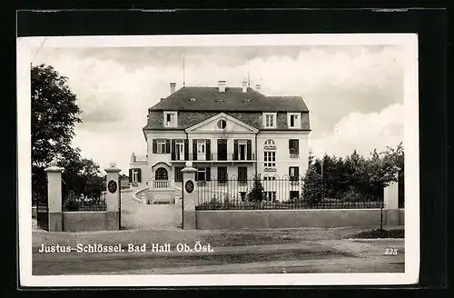 AK Bad Hall, Ansicht vom Justus-Schlössl