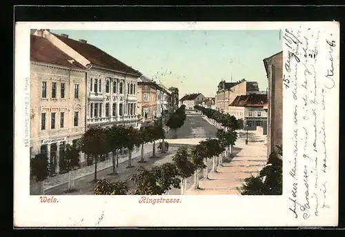 AK Wels, Blick in die Ringstrasse