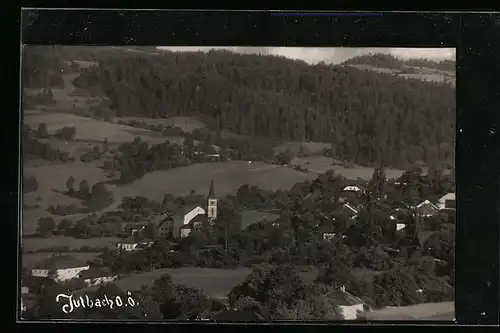 AK Julbach, Ortspartie mit Kirche