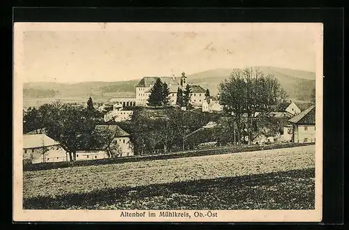 AK Altenhof im Mühlkreis, Ortspartie mit Kirche