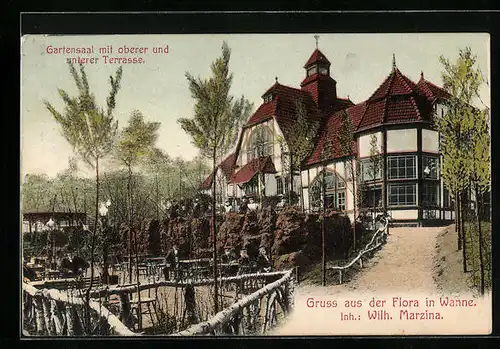 AK Wanne, Restaurant Flora von Wilh. Marzina