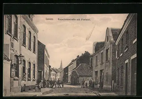 AK Issum, Kapellenerstrasse mit Postamt