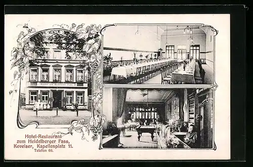 AK Kevelaer, Hotel-Restaurant zum Heidelberger Fass, Kapellenplatz 11