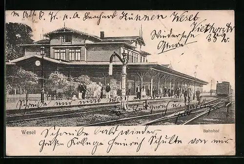 AK Wesel, Partie vom Bahnhof