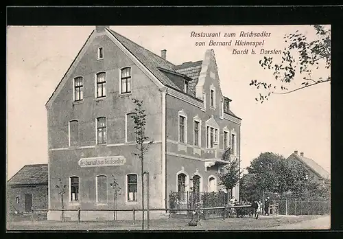 AK Hardt / Dorsten, Restaurant zum Reichsadler mit Nachbarhaus