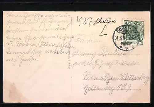 AK Hardt / Dorsten, Restaurant zum Reichsadler mit Nachbarhaus