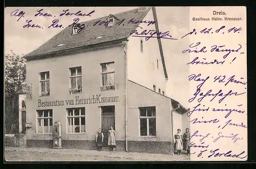 AK Dreis, Gasthaus Heinr. Kronauer