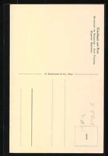 AK Waldrach, Gasthaus zur Post