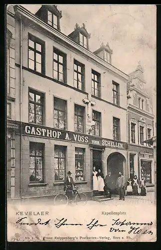 AK Kevelaer, Kapellenplatz, Gasthof A. Voss