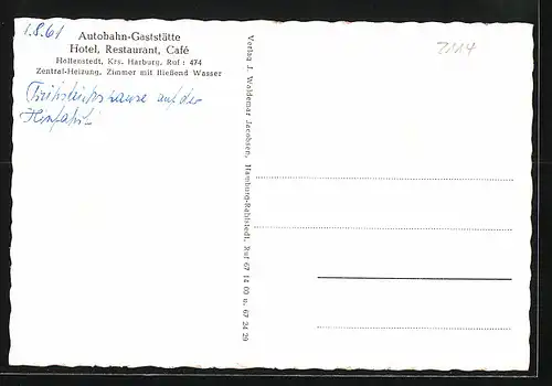 AK Hollenstedt, Autobahn-Gaststätte, Hotel Restaurant Cafe Hollenstedt