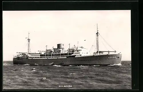 AK Passagierschiff M. V. Accra auf hoher See