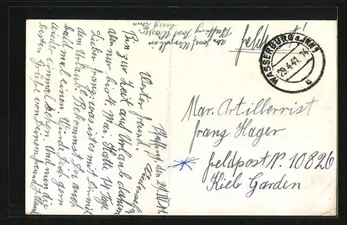 AK Amerang i. Chiemgau, Ortsansicht mit Kirche