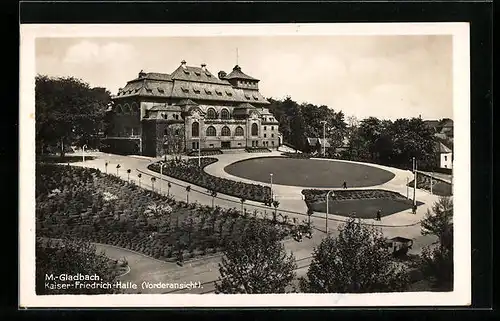 AK M.-Gladbach, Vorderansicht der Kaiser-Friedrich-Halle