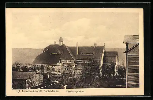 AK Zschadrass, Königliche Landes-Anstalt, Wäschereigebäude