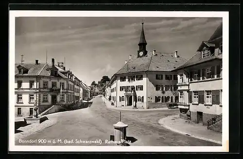 AK Bonndorf, Gasthaus Sonne am Rathausplatz