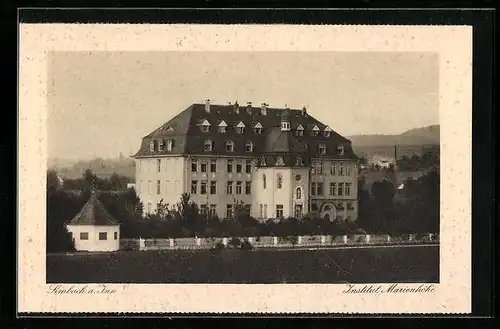 AK Simbach am Inn, Ansicht vom Institut Marienhöhe