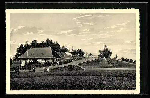 AK Ascheffel, Aschberggaststätte, Höchster Punkt der Hüttener Berge