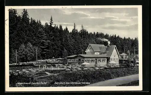 AK Werdau i. Sa., Gasthaus Jägerhaus Leubnitztal