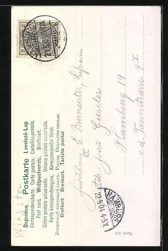 AK Mädchen beim Tanz mit einem Maikäfer, Pfingstgruss