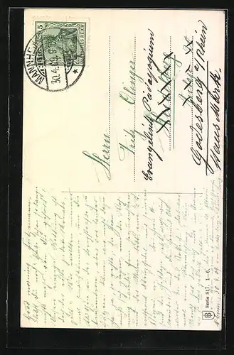 AK Dackel mit Halsband und Hundemarke, Portrait