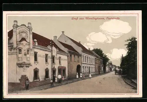 AK Wevelinghoven, Blick auf die Poststrasse