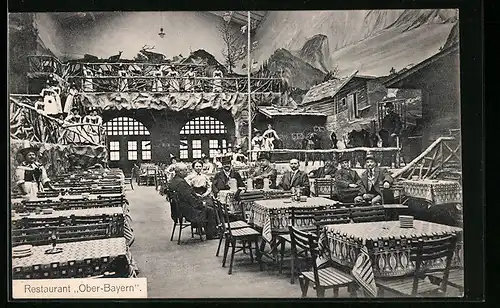 AK Köln, Vergnügungs-Palast Gross-Köln, Restaurant Ober-Bayern, Friesenstrasse, Innenansicht