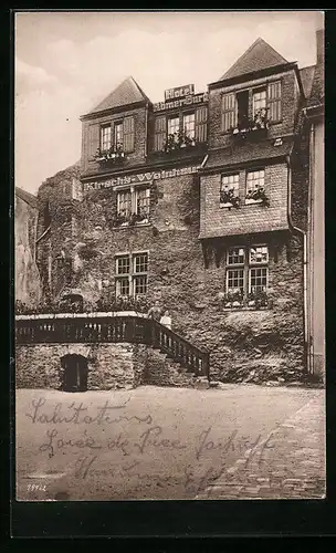 AK Boppard am Rhein, Kirsch`s Weinhaus, Hotel Römerburg