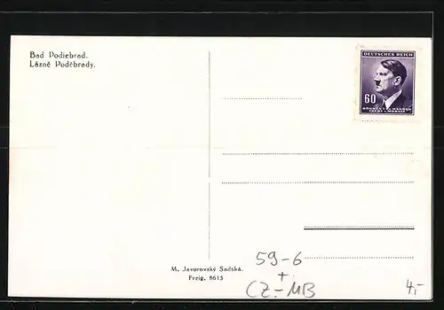 AK Bad Podiebrad, Kunstuhr