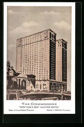 AK New York, NY, The Commodore, Hotel