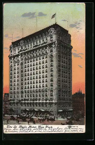 AK New York, NY, The St. Regis Hotel