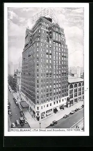 AK New York, NY, Hotel Alamac, 71st Street and Broadway