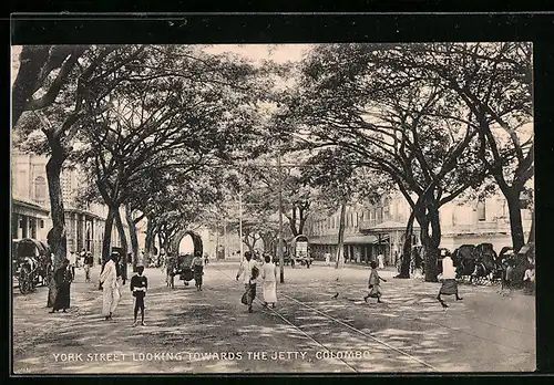 AK Colombo, York Street looking towards the Jetty