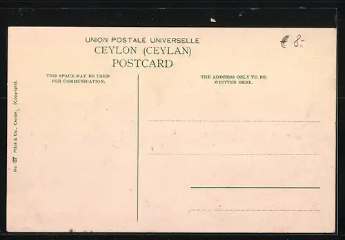 AK Colombo, York Street looking towards the Jetty