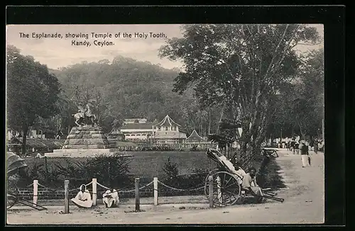 AK Kandy, The Esplanade, showing Temple of the Holy Tooth