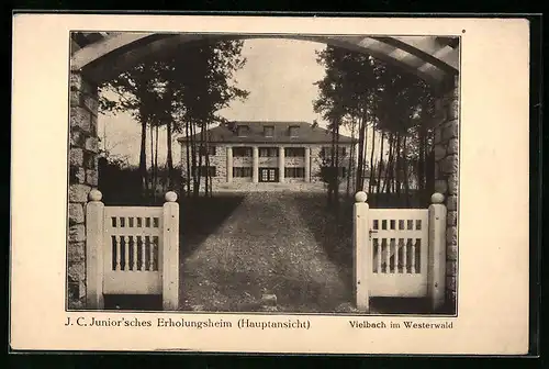 AK Vielbach im Westerwald, J. C. Juniorsches Erholungsheim, Frontansicht