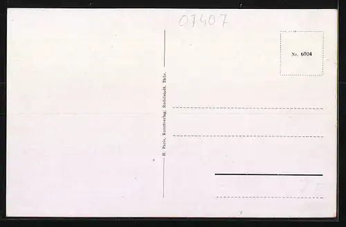 AK Uhlstädt i. Thür., Ortsansicht mit Kirche