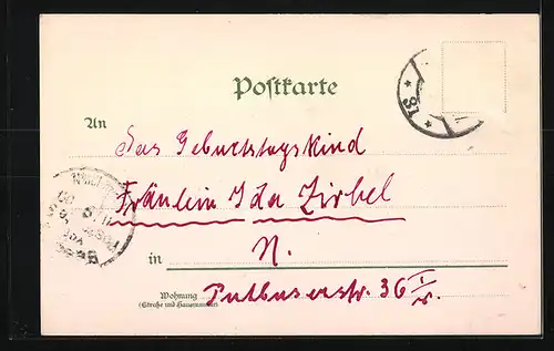 Lithographie Berlin, Oberbaum-Brücke, Dampfer